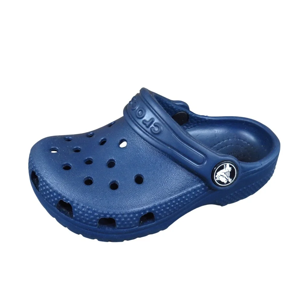 Crocs Classic Clog Baby Unisex Shoes Size 7C Water Friendly Play Navy Blue